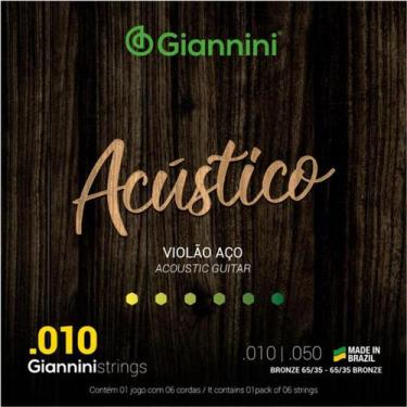 Imagem de Encordoamento giannini geswam violao bronze 65/35 0.010