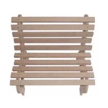 Imagem de Banco Da Praça Proveçal Mdf Cru 15mm Para Decoração Festas - Megaplast