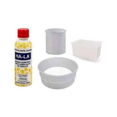 Imagem de Kit Coalho 200Ml Forma Canastra 1Kg Frescal E Mussarela 500G - Hala - 