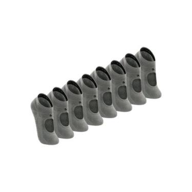 Imagem de Kit com 8 Sapatilhas Antiderrapante Pilates Lupo 3286-003, Cinza, 37-4