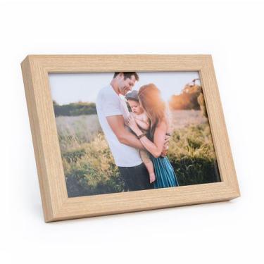 Imagem de Porta Retrato 15x21 C/ Vidro Moderno Decorativo Horizontal e Vertical 