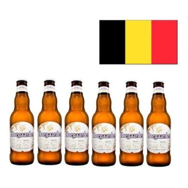 Imagem de Kit 6 Cervejas Importada Hoegarden Long Neck 330ml - Belgica - Hoegaar