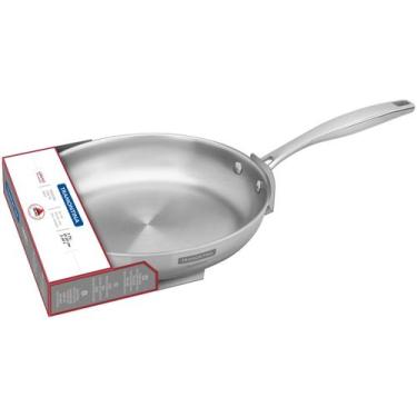 Imagem de Frigideira Tramontina Inox Fundo Triplo Grano 62155300 30cm, Inox, 30c