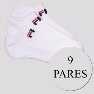 Imagem de Kit Meia Fila Light 9 Pares Cano Curto, 34-38