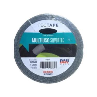 Imagem de Fita Tecido Adesiva Multiuso Silver Tape Preta 48Mm X 30 Mt - Tectap
