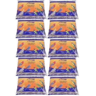 Imagem de Kit com 10 Unidades Ração PF para Pássaros Girassol Graúdo