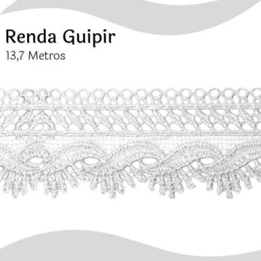 Imagem de Renda Guipír Branca - Rolo Com 13,7 Metros - Chl589 - Nybc