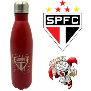 Imagem de Cantil Esportivo Inox 750ml São Paulo Ideal Para Esportes Original Ofi