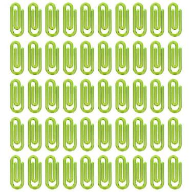 Imagem de Mini Clips Colorido 25mm Amarelo Neon Prendedor De Papel - 500 Unidade