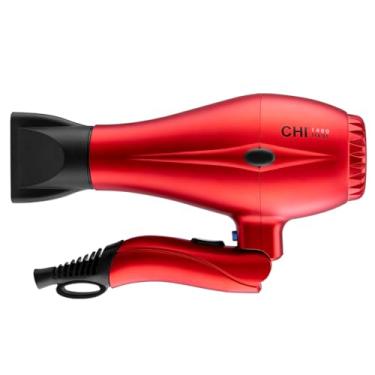 Imagem de CHI Secador de cabelo compacto dobrável série 1400, vermelho, 473 ml