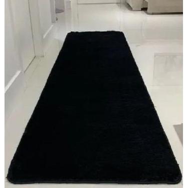 Imagem de Tapete Passadeira Peluda Felpuda Macia Para Sala Corredor Beira de Cam