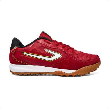 Imagem de Chuteira Society Masculina Topper Letra Iv Vermelha, Vermelho, 41