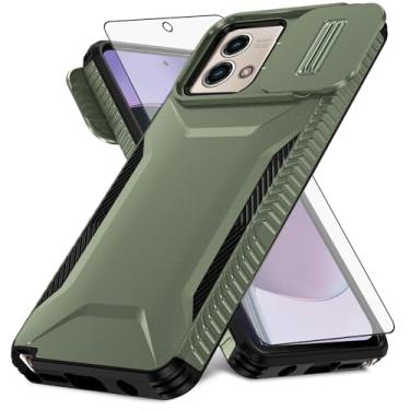 Imagem de Asuwish Capa de telefone para Motorola Moto G Stylus 5G 2023 com protetor de tela e capa de câmera deslizante Acessórios de celular híbrido resistente à prova de choque GStylus G5 XT2317DL XT2315-5