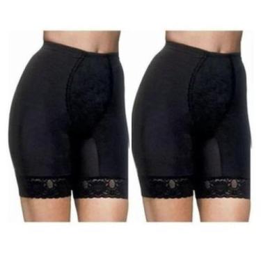 Imagem de kit 2 Cinta Bermuda Violão Modela Alta Compressão Demillus, Preto, 54,