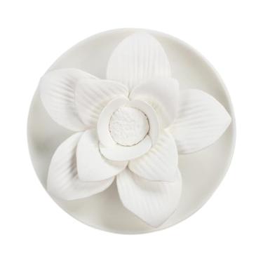 Imagem de Wswqop Difusor de óleo Essencial Sem água, Presente, Decoração de Mesa, Difusor de Aroma com Flor de Porcelana para Aniversários, Viagens em Hotel, Style a, Tamanho real