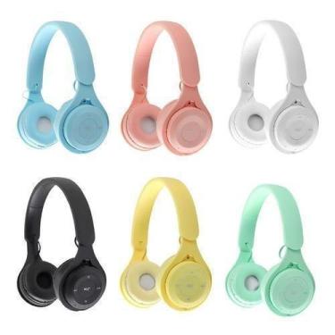 Imagem de Fone De Ouvido Sem Fio Bluetooth Colorido Amarelo - Ecooda