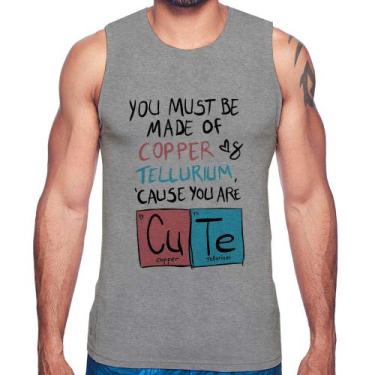 Imagem de Regata Made of Cooper Cute - Foca na Moda, Cinza, G