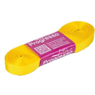 Imagem de Fita Gorgurão Progresso 11mm nº2 - 10m Cor 763 Amarelo Gema - 01 unida