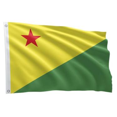 Imagem de Bandeira Dos Estados Brasileiros Grande 1,50 X 0,90 M - Fadrix, Acre
