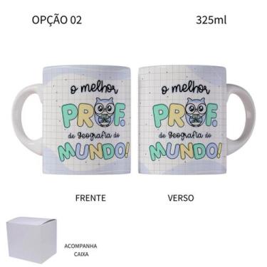 Imagem de Caneca 325ml Dia Dos Professores Prof Geografia Corujinhas - LARANJA E