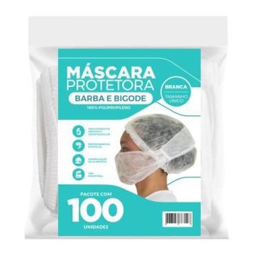 Imagem de Protetor Barba e Bigode Descartavel Master 100 Unidades - Dejamaro