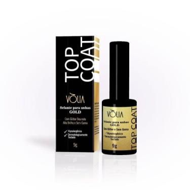 Imagem de Selante para unhas em gel top coat gold 9g vólia