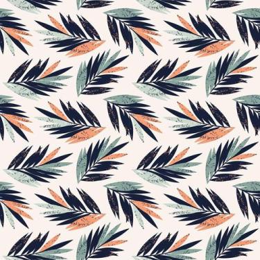 Imagem de Papel de Parede Adesivo Folhagens Tropical N06008 0,58x2,5M - Adesivo 