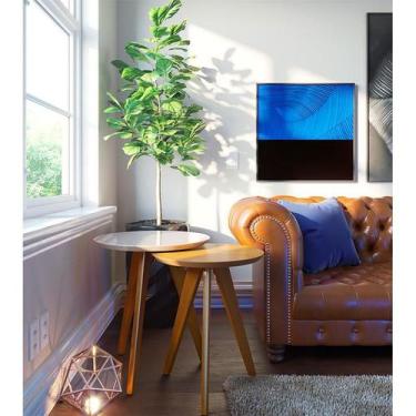 Imagem de Kit Mesa Lateral Ambiente Classic Redonda Off White Nature - Imcal