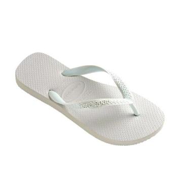 Imagem de Chinelo Unissex Clássico Branco Havaianas, 38, Branco