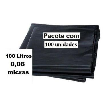 Imagem de Saco De Lixo 100 Litros Super Reforçado P6- Pct 100 Unidades - HIGIPAC