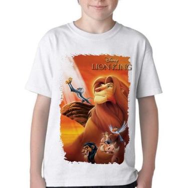 Imagem de Camiseta Infantil ou adulto  Rei Leão Simba Blusa Criança todos tamanh