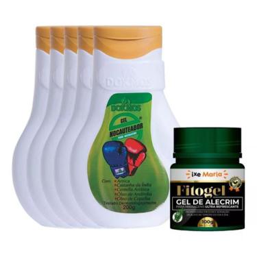 Imagem de Kit 5 Gel Nocauteador Massageador Dokmos 200g + 1 Gel Massageador de A