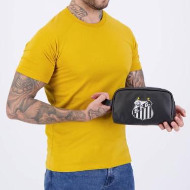 Imagem de Necessaire Santos material sintético Preta - Jc Bandeiras, Único
