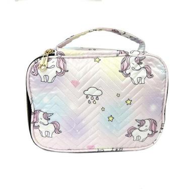 Imagem de Estojo Box Unicórnio Fwb, Rosa Claro