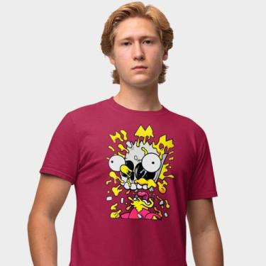Imagem de Camisa Camiseta Genuine Grit Masculina Estampada Algodão 30.1 Simpsons