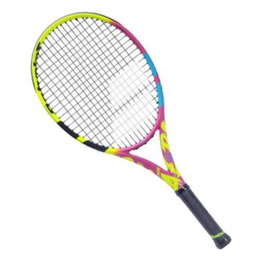 Imagem de Raquete de Tênis Babolat Pure Aero Rafa Junior 26 245g Amarelo Rosa e 