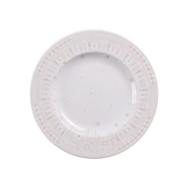 Imagem de Prato Sobremesa Tramontina Capodanno Porcelana Decorada 21cm