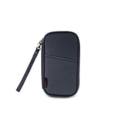 Imagem de Zoom Lite Organizador de documentos de viagem premium, porta-passaporte familiar com proteção RFID e carteira removível – serve para 4 passaportes, cartões, dinheiro e mais para mulheres e homens,