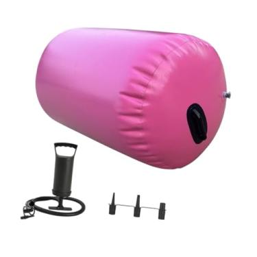 Imagem de Pegciuho Equipamento de treinamento do rolo de ar do tambor da ginástica, para o tambor de queda inflável da mola traseira para backhandspring, aptidão, 0.6m X 0.8m