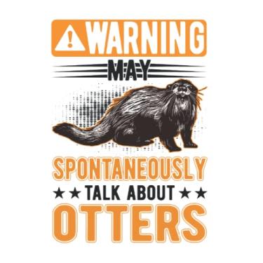 Imagem de Otter Notebook: May Spontaneously Talk About Otters / 6x9 Inches / 120 graph sites Sites