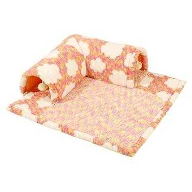 Imagem de IEUDNS Pet Cat Túnel Cama Esconderijo com Jogando Bola Brinquedo Respirável Kitty Caverna Interativa para ouriços Furões Pet Supplies Hamster, Tamanho Xl