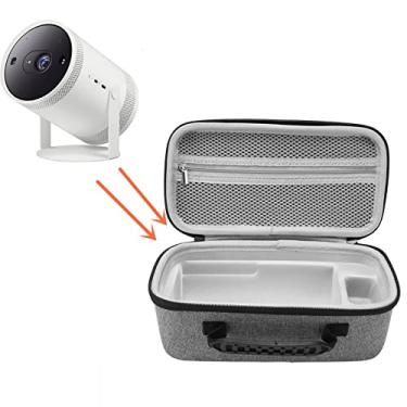 Imagem de Bolsa de Projetor para Projetor Nebula Anker Capsule 3 1080P, Estojo de Viagem Rígido para Projetor, Bolsa de Armazenamento EVA. Cinza