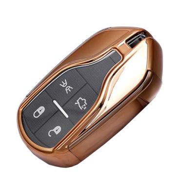 Imagem de ontto for Maserati Levante GT Quattroporte Ghibli Key Fob Cover Full Protection, Gold, Medium