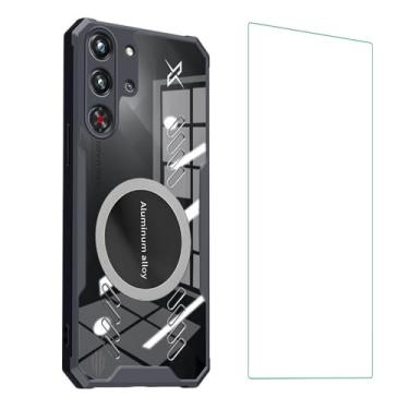 Imagem de Futanwei Capa para RedMagic 10 Pro com protetor de tela RedMagic 10 Pro Capa para celular 5G [funciona com cooler magnético] Capa robusta série Armor [proteção de grau militar] Capa protetora para