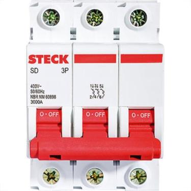 Imagem de Disjuntor Steck Din Tripolar 80A Sd3 10Ka