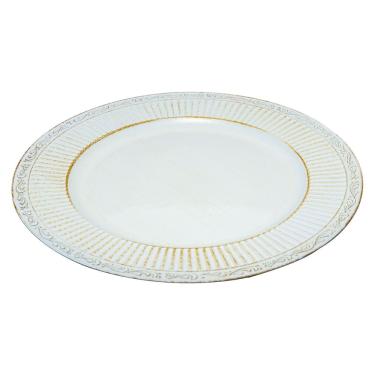 Imagem de Sousplat de Plástico Branco 33cm x 2cm Wolff