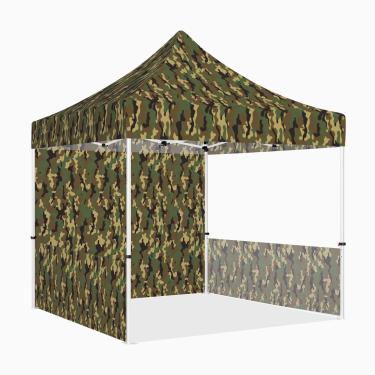 Imagem de Tenda de dossel pop up 10x10 com paredes laterais, ABLEM8CANOPY ULTRA8 Series Heavy Duty Instantânea Tenda de sombra para cobertura para eventos comerciais ou esportivos ao ar livre, pátio, Tailgate, quintal (camuflagem, 1 + 2 paredes)