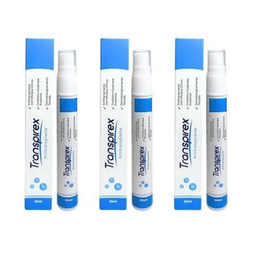 Imagem de Kit 03 Unidades Transpirex Desodorante 30ml Antitranspirante Inodor Aj