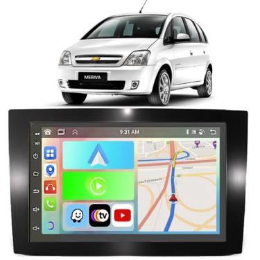 Imagem de Kit Multimidia Android 7 polegadas Meriva 2003 a 2010 CarPlay BT Waze 