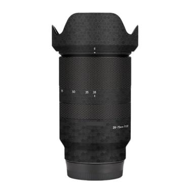 Imagem de Adesivo de lente de câmera antiarranhões para Tamron 28-75 mm F2.8 Di Ill RXD adequado para Sony Mount Camera Coat Wrap película protetora corporal capa protetora F/2.8 28-75 2.8 (preto favo de mel)